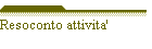 Resoconto attivita'